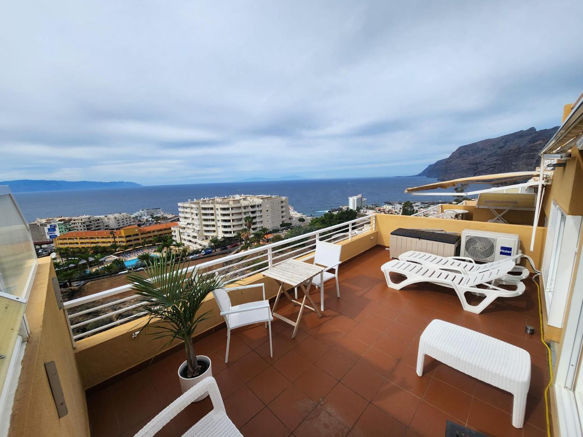 Appartement Los Gigantes,Huge Terrace,Sea View,Air Conditioning à Puerto de Santiago  Extérieur photo