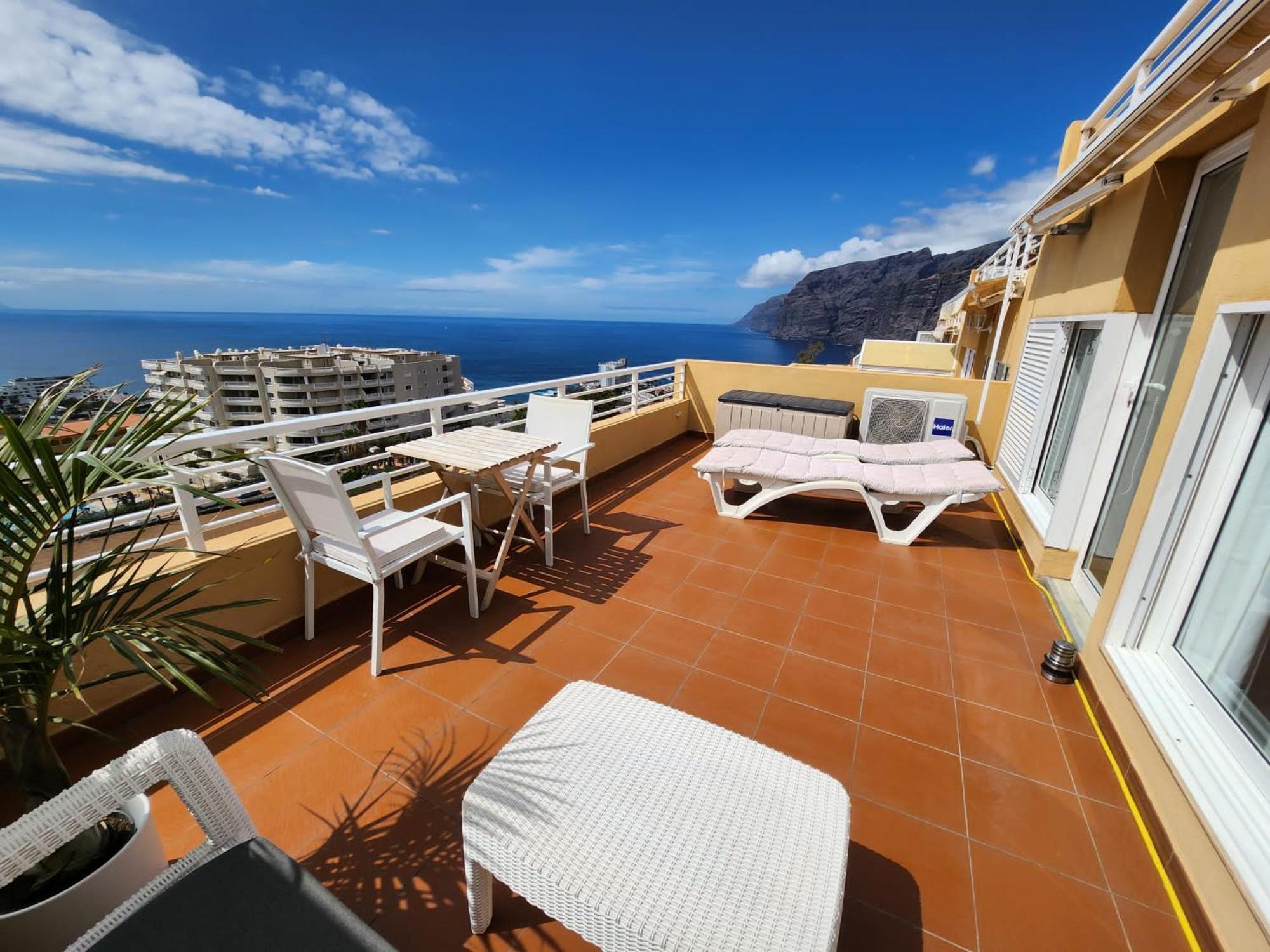 Appartement Los Gigantes,Huge Terrace,Sea View,Air Conditioning à Puerto de Santiago  Extérieur photo