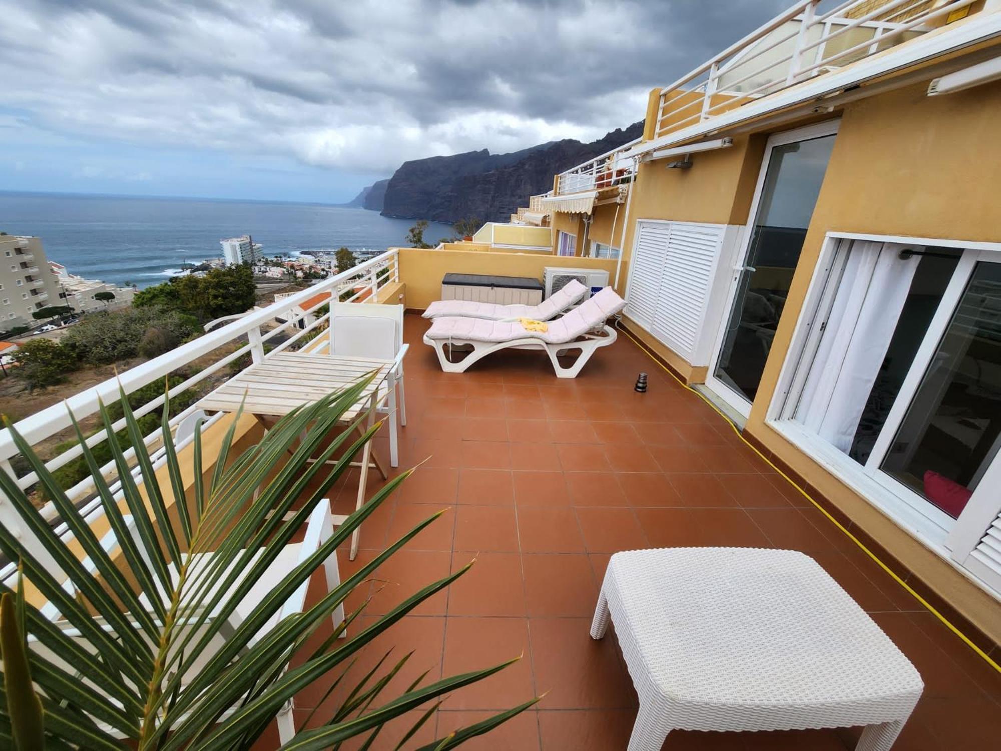 Appartement Los Gigantes,Huge Terrace,Sea View,Air Conditioning à Puerto de Santiago  Extérieur photo